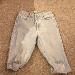 PacSun Light Blue Ripped Women Jeggings